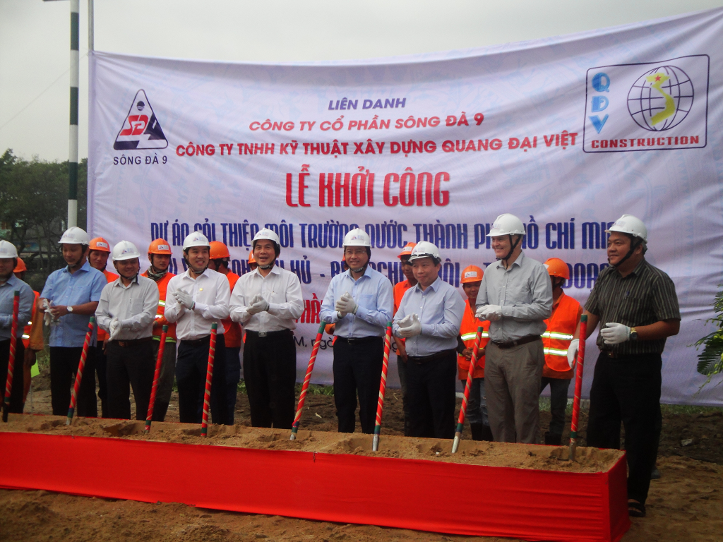 Sông Đà 9 phối hợp cùng UCCI động thổ xây dựng gói thầu F2