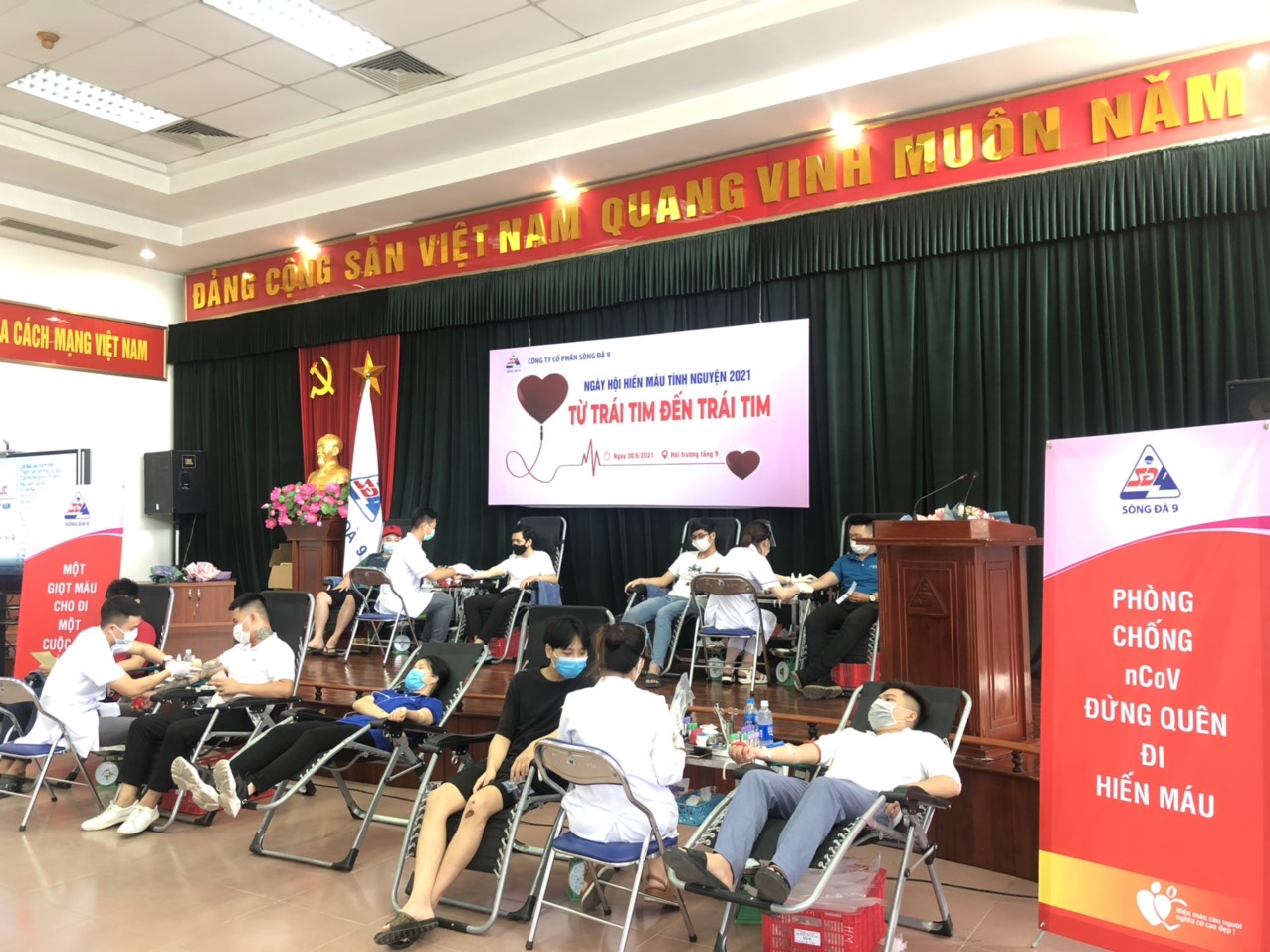 SD9 tổ chức ngày hội hiến máu tình nguyện năm 2021 - Từ trái tim đến trái tim