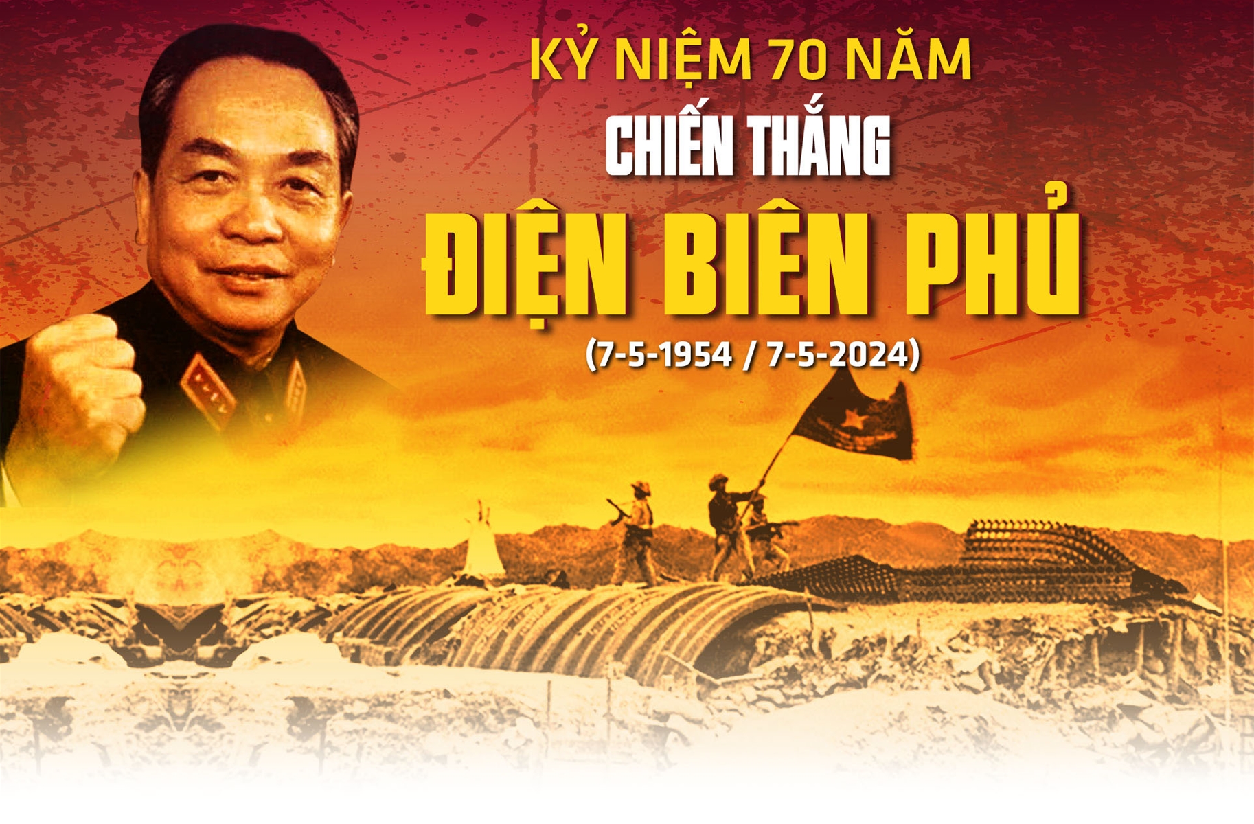 Bác Hồ và Đại tướng Võ Nguyên Giáp trong Chiến dịch Điện Biên Phủ